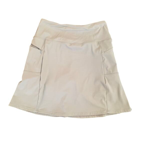 Santiny-Knee-Length-Golf-Tennis-Skort–Light Gray–Stretch Nylon Blend–Women's-S - Picture 1 of 9